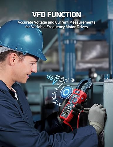 Miniatura 5 de AstroAI Inrush - Multímetro digital de abrazadera 1000A TRMS 6000 cuentas, probador de voltaje de amplificador con VFD, modo LOZ mide voltaje de