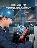 Vista 5 de AstroAI - Pinza de medición amperimétrica digital T-RMS de 1000A, multímetro de 6000 conteos, probador de voltaje de amperios con VFD, modo LOZ