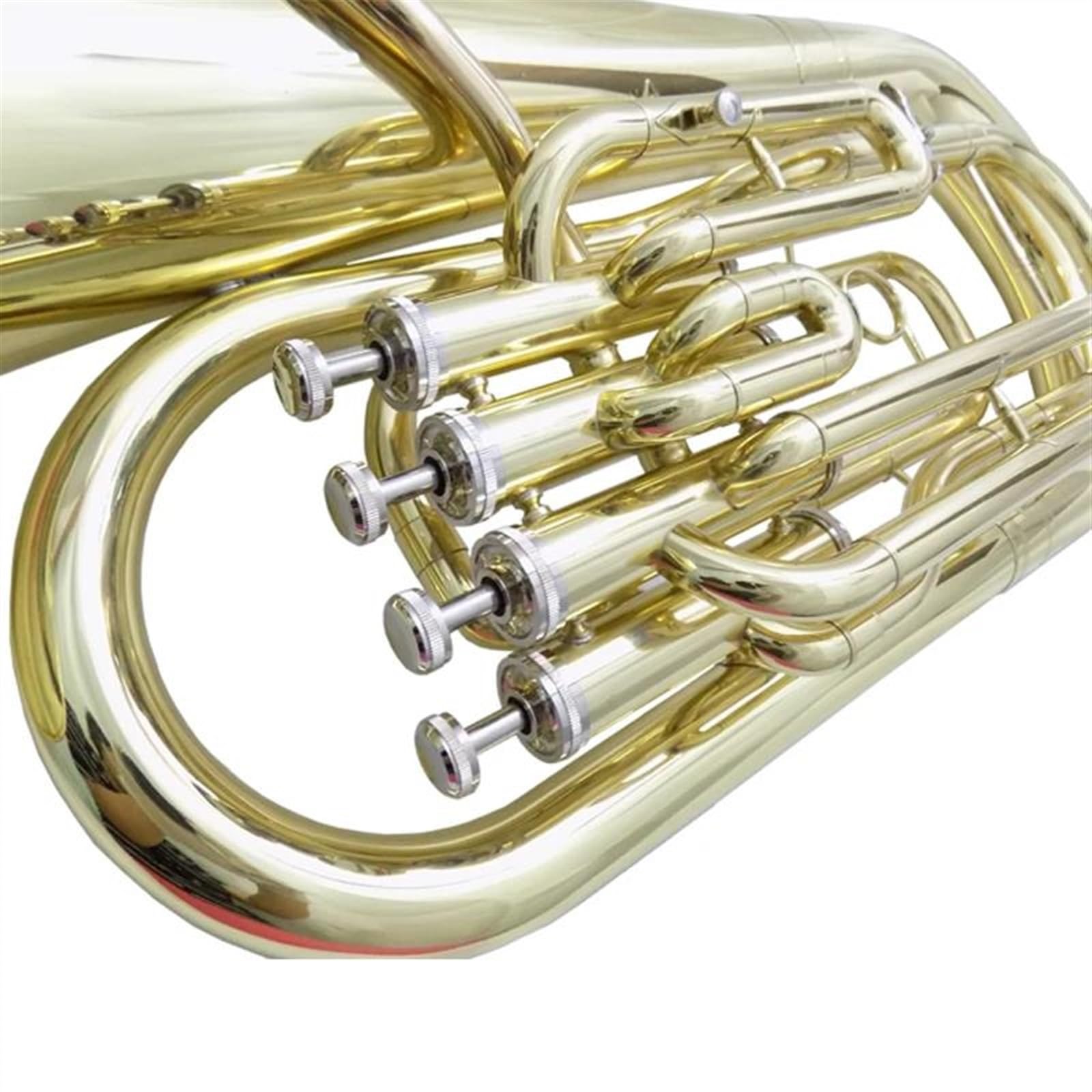 Professionnelle euphonium Instruments De Musique Euphonium À 4 Pistons Clé Bb Avec Étui Embout Corps En Laiton Jaune Finition Laquée