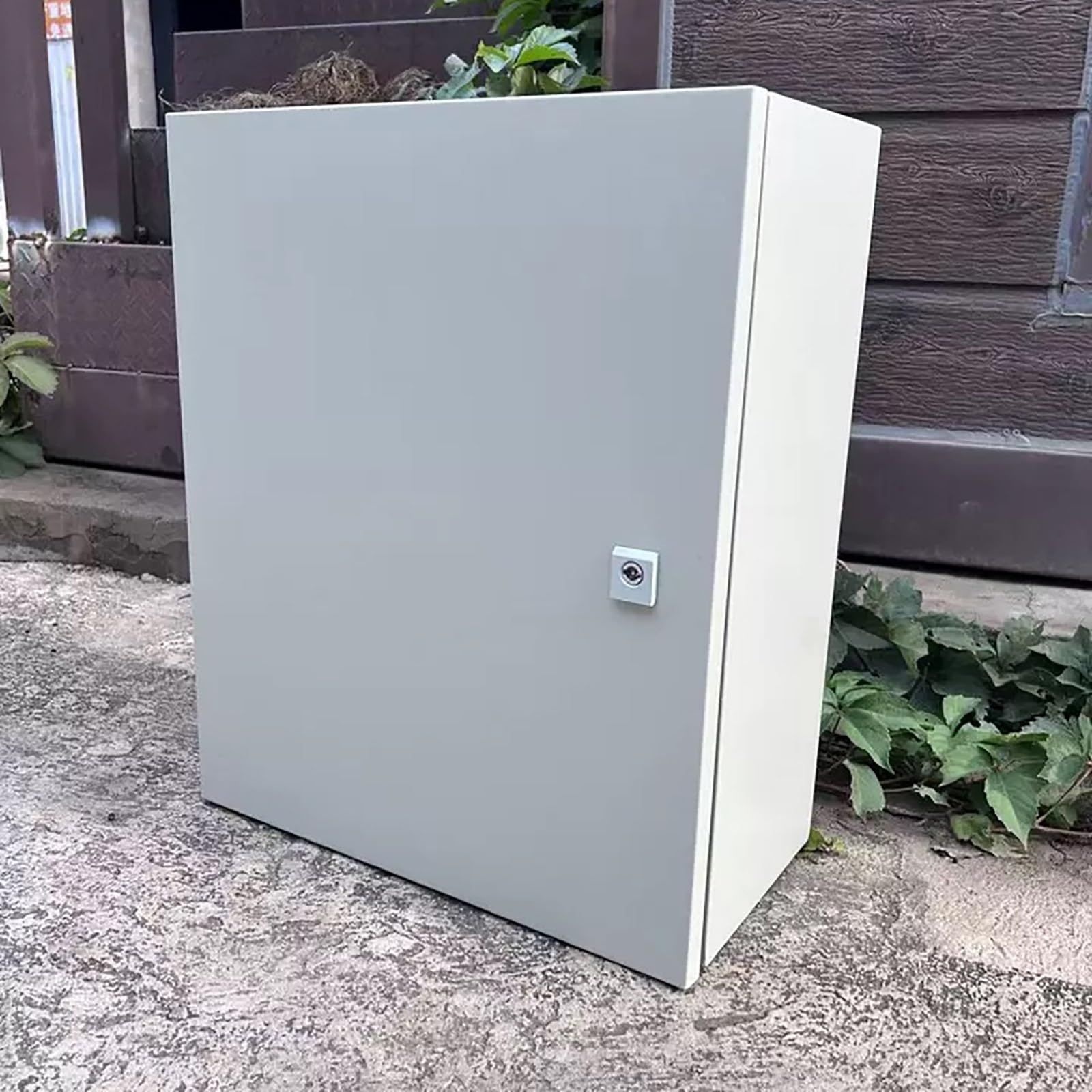 Armario Electrico de Acero Galvanizado, Caja Estanca Exterior Electrica Montaje en Pared, Cuadro Electrico Superficie con Cerradura de LEVA y Llave Plana, Grado IP65(60x80x30cm/24x31x12in)