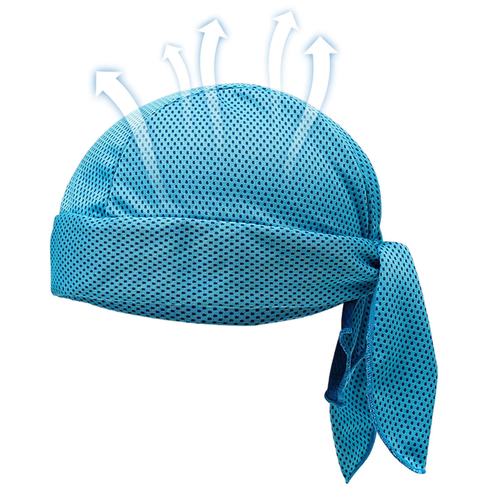 Doo Rags for Men | Head Scarf Wrap Liner Caps - Cooling Breathable Motorcycle Durags Hat for Hiking Outdoor Biking Riding Sports Fitness Workout Trekking