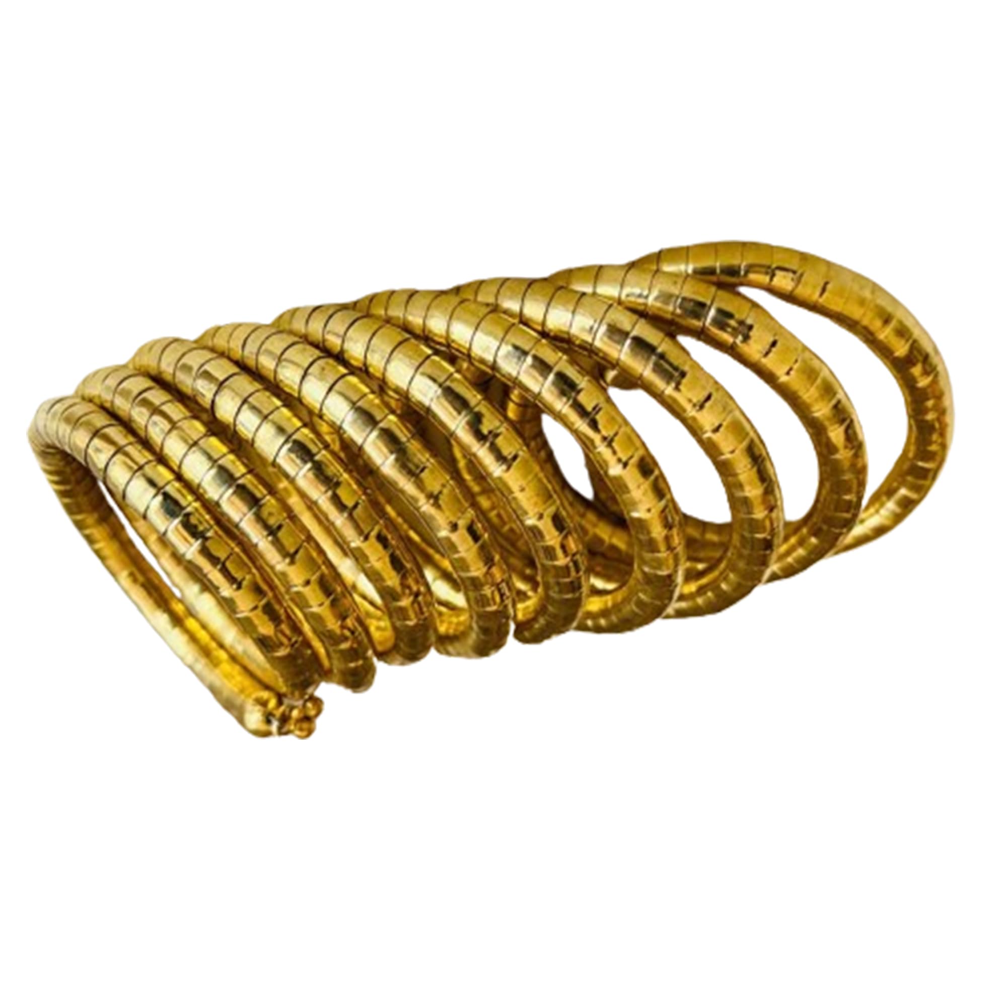 Shivarth Fancy Spiral Golden Hoop Cuff Bracelets Snake Design Hand Stretchable Bangle For Women & Girls Spiral Viral Metal Kade Pack Of 1 (B0CSSZPHH4) Amazon Price History, Amazon Price Tracker