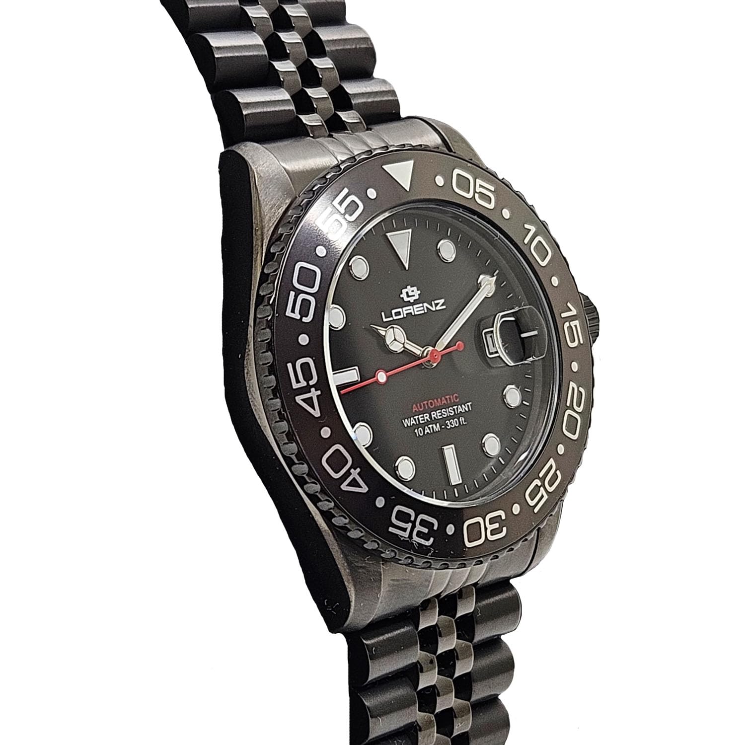 Lorenz 26130AA Orologio da uomo automatico in acciaio inossidabile sub 100 metri