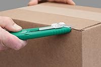 Vista 3 de Pacific Handy Cutter S4SR Cortador de seguridad autorretráctil con protector de metal fijo, divisor de cinta sin cuchillas, protector de acero