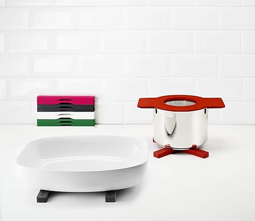 Miniatura 4 de EVA SOLO  2 salvamanteles magnéticos  Nylon recubierto de silicona con imanes integrados  Apto para lavavajillas  Colocado en cruces o dividido en 2