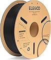ELEGOO PLA+ Filament 1.75mm Black 1kg, 3D Printer Filament Dimensional Accuracy +/- 0.03mm Carton Spool 3D Printing Filament Suitable for Most FDM 3D Printers