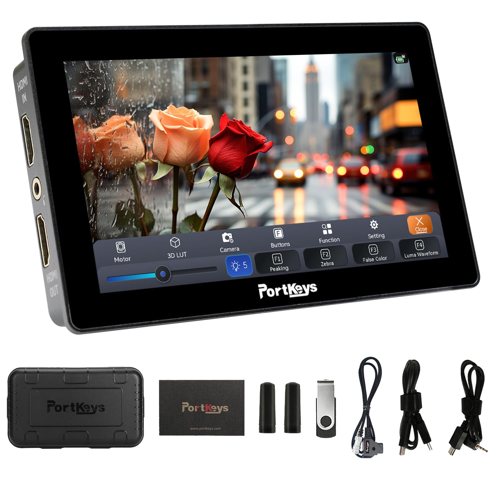 Portkeys LH5P II Monitor da Campo per Fotocamera 5,5" 2000nit Controllo della Fotocamera Touchscreen per S0NY CAN0N PANAS0NIC BMD e ZCAM