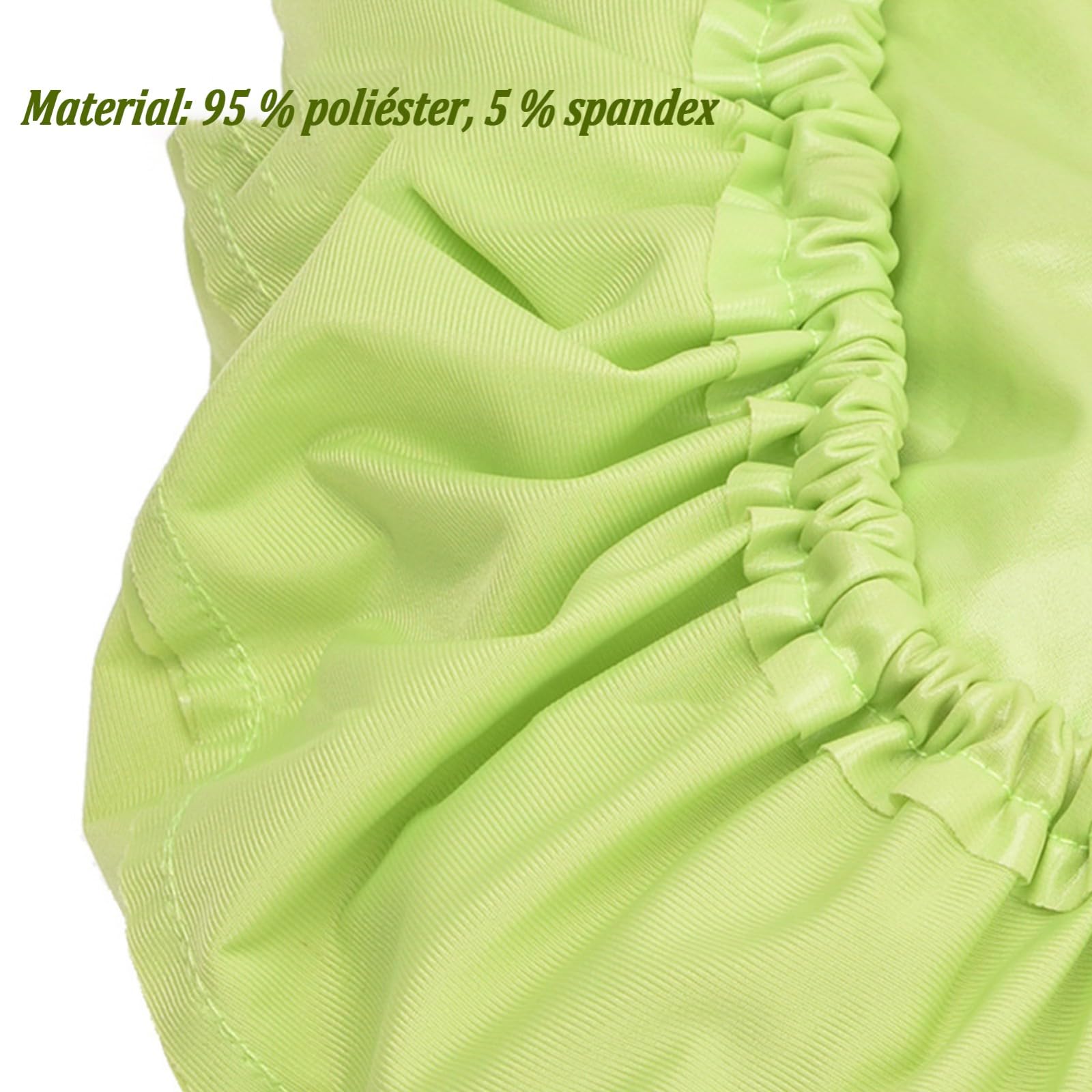 Juego de 5 Fundas para sillón Dental, Muy elásticas, Protectoras Completas para Asiento, Lavables, con Fundas Protectoras para reposacabezas y cojín para clínicas.(Dark Green,L)