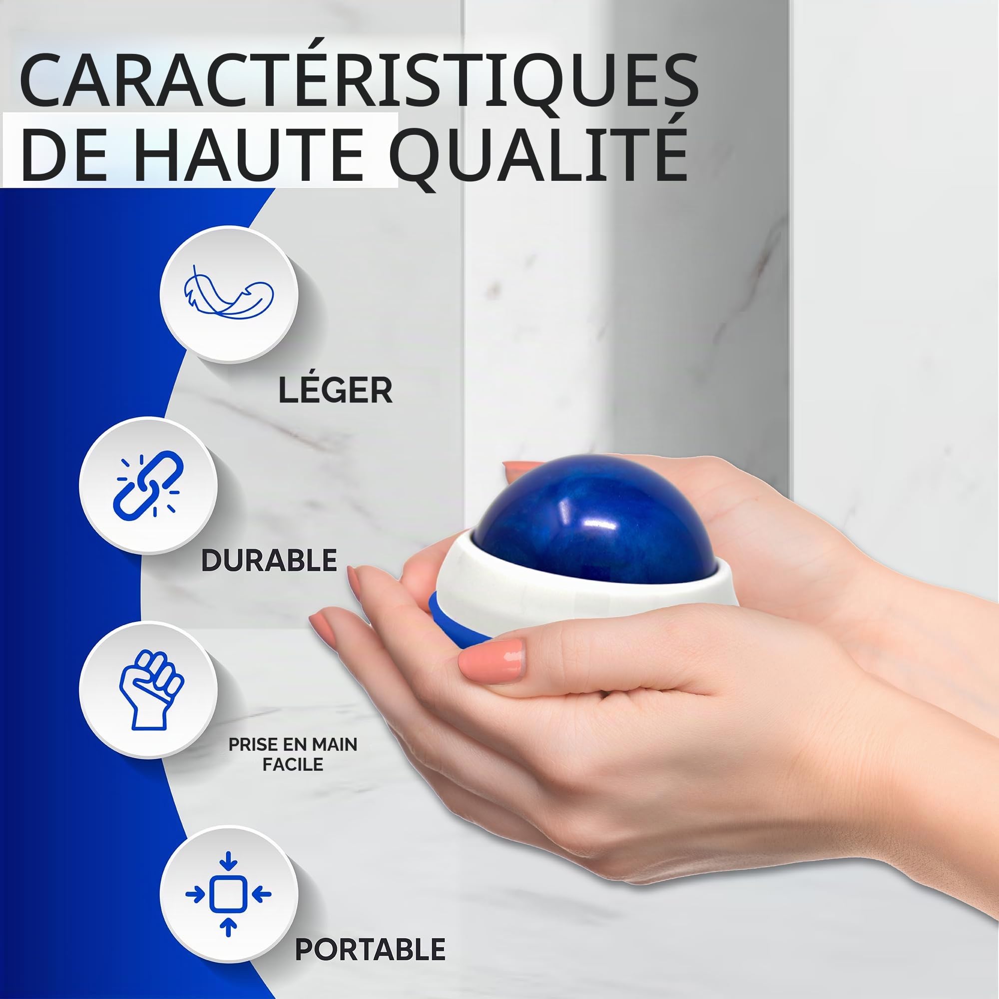 Bell Lot de 2 masseurs de paralysie et stimulateur facial pour paralysie, nerfs et muscles, soulage la raideur et l'inflammation du visage, sous les yeux, la mâchoire, la bouche