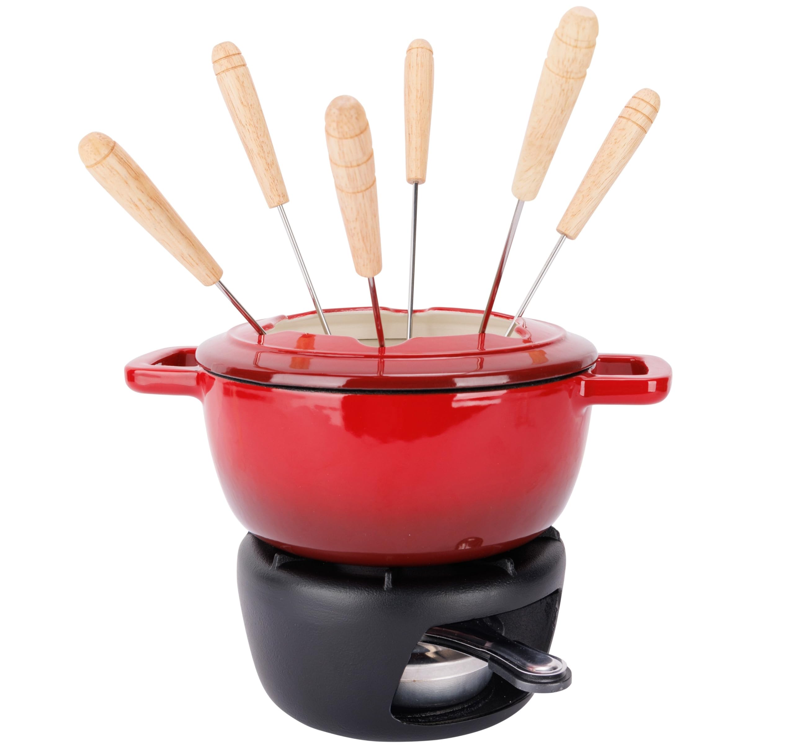 Cosy & Trendy Service à Fondue Fontestic Traditionnel Rouge - Ø 18 cm