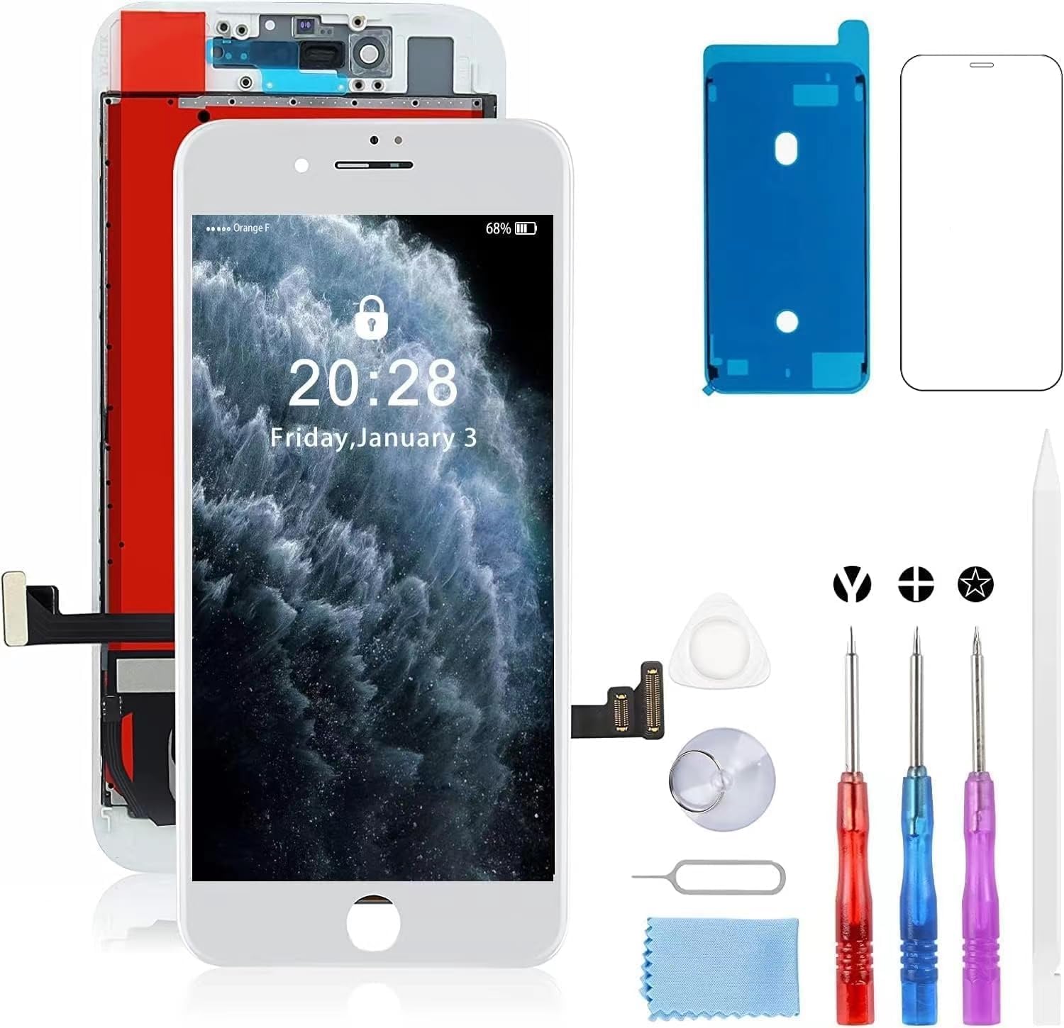 Amazon.co.jp: Beefix for iPhone 7 液晶パネル - 4.7インチ LCD 画面 