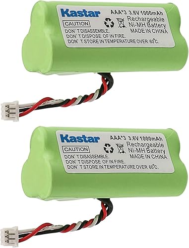 Kastar Paquete de 2 baterías recargables AAA de 3.6 V 1000 mAh Ni-MH para Zebra/Motorola Symbol 82-67705-01 Símbolo LS-4278 LS4278-M