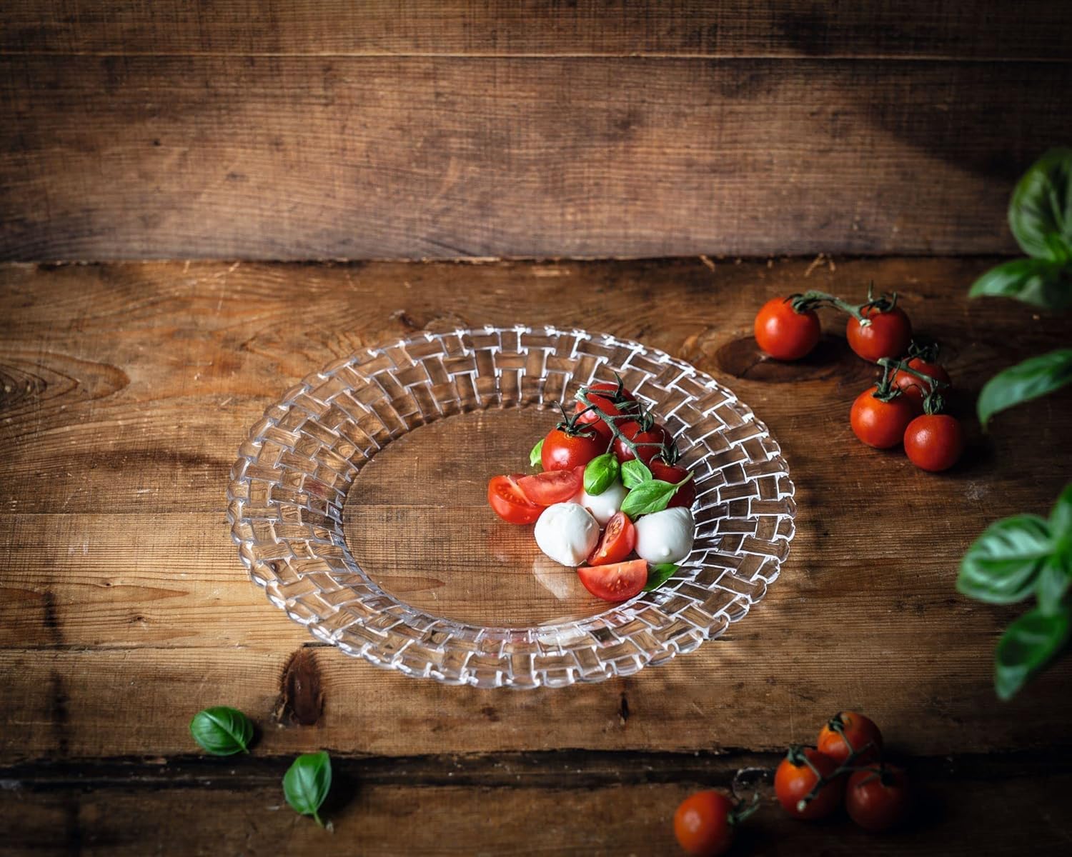 Elegant Glass Serving Plates - Set of 6 -3