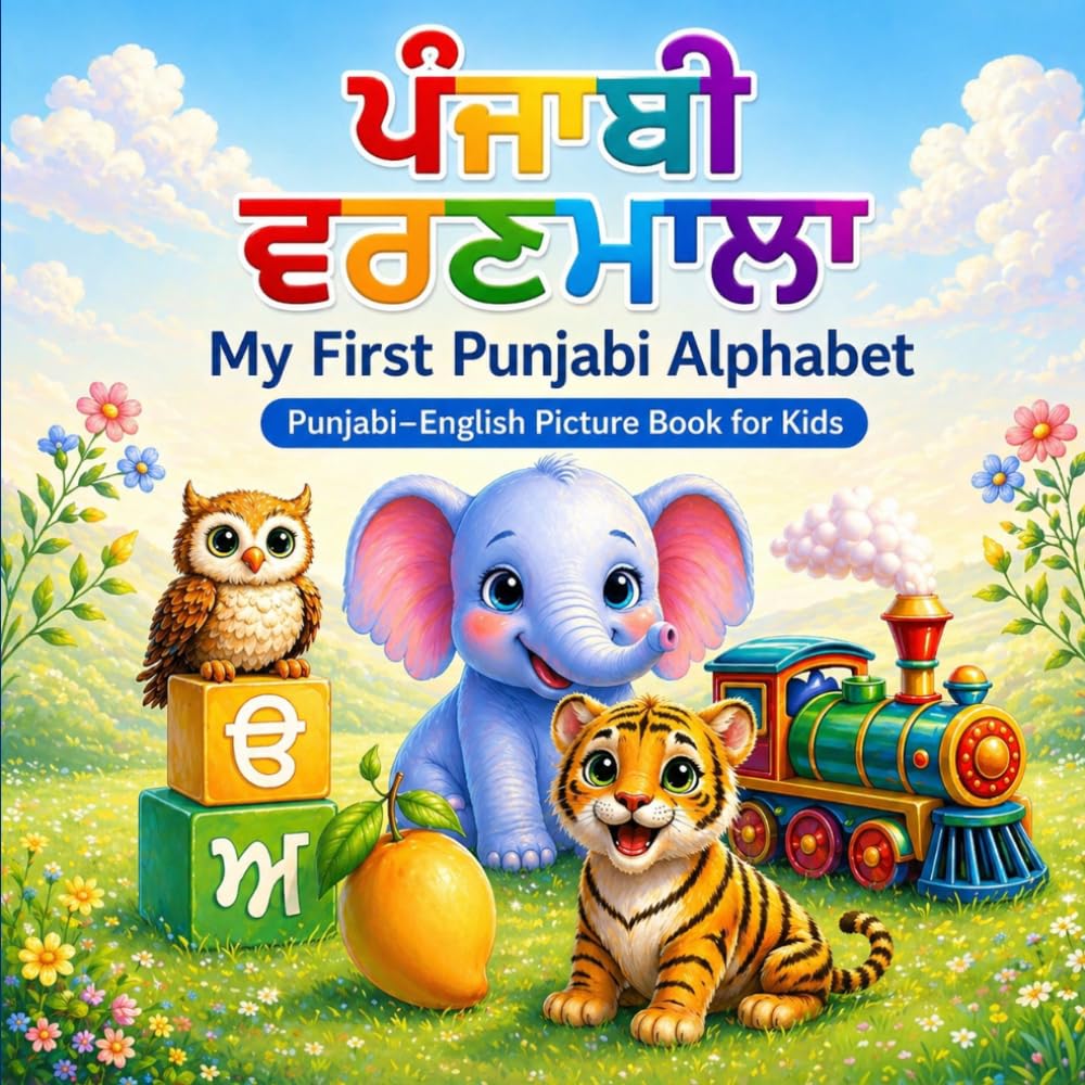 My First Punjabi Alphabet: Punjabi–English Picture Book for Kids
