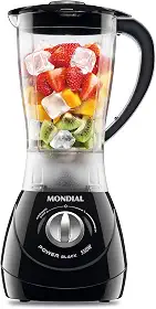 Liquidificador Power 2 Black, Mondial, Preto/Prata, 550W, 220V - L-28