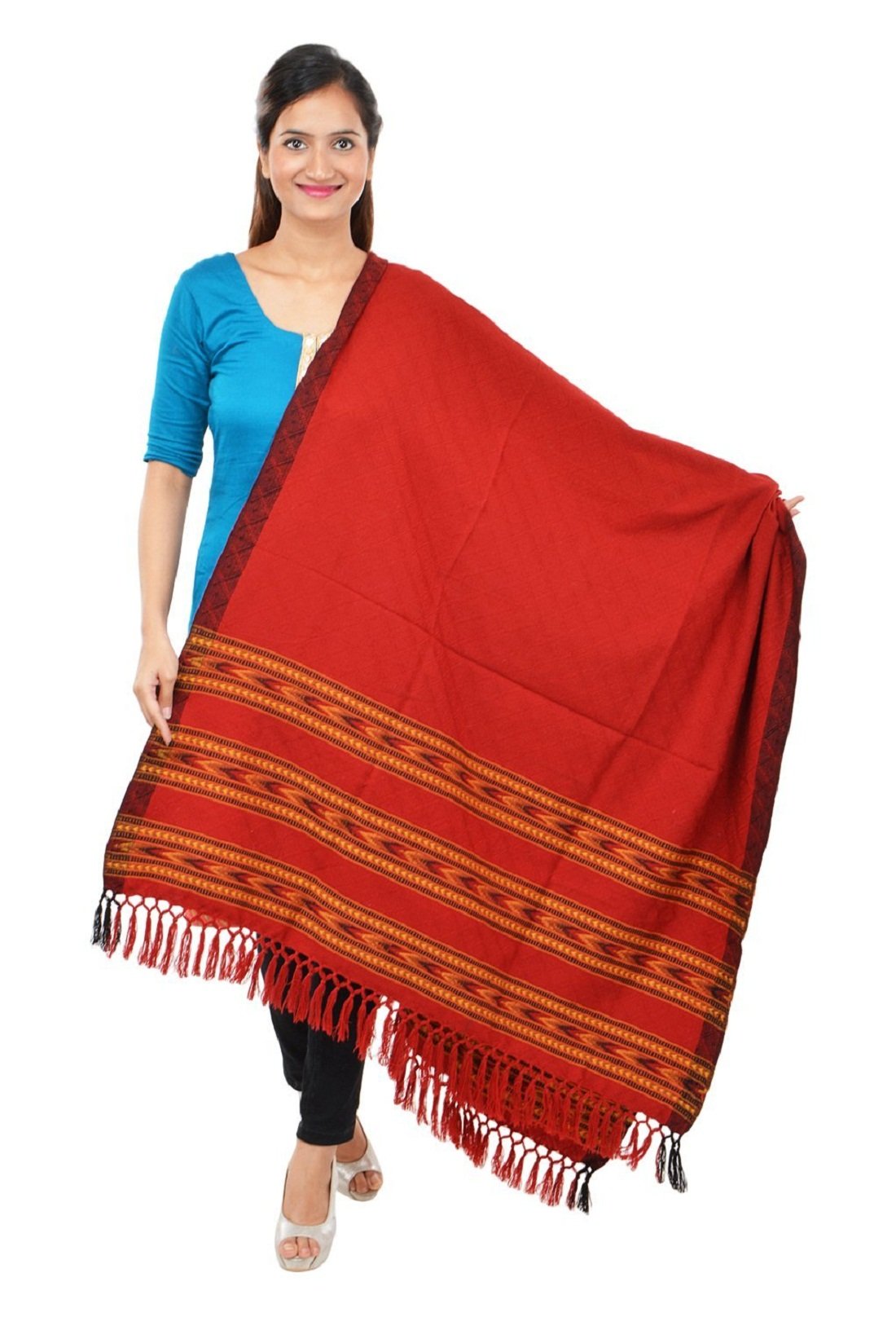 nyoly Women's Woollen Shawl (Multi-Coloured)-picture-38