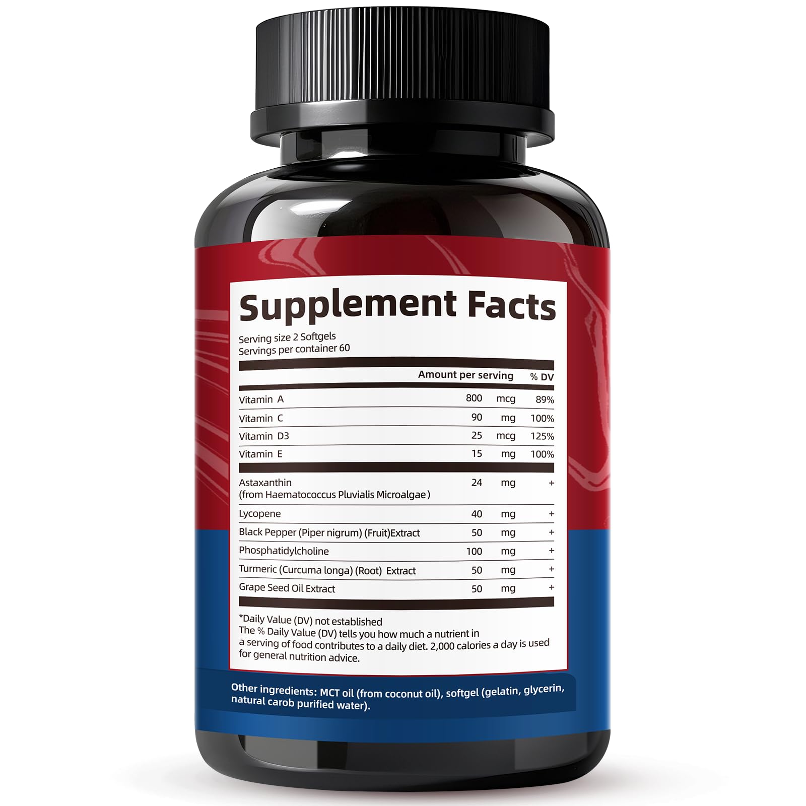 10-IN-1 Astaxanthin Supplements 24mg,Fresh Microalgae Source,120 Softgels — Amazon image 9