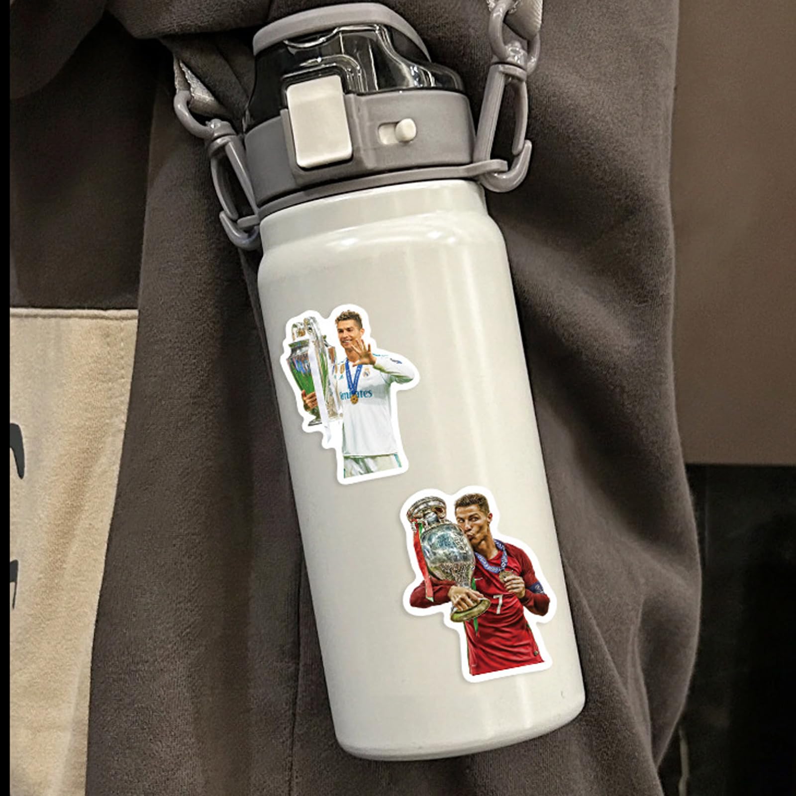 Autocollants Cristiano Ronaldo Vinyle Imperméables Lot de 50 Stickers Football