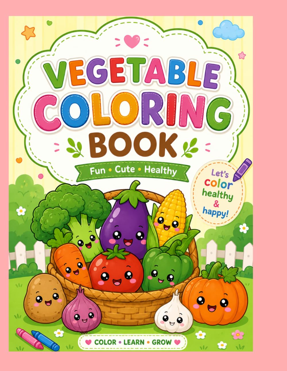 Vegetable Colouring Book (Cute Colouring Books)