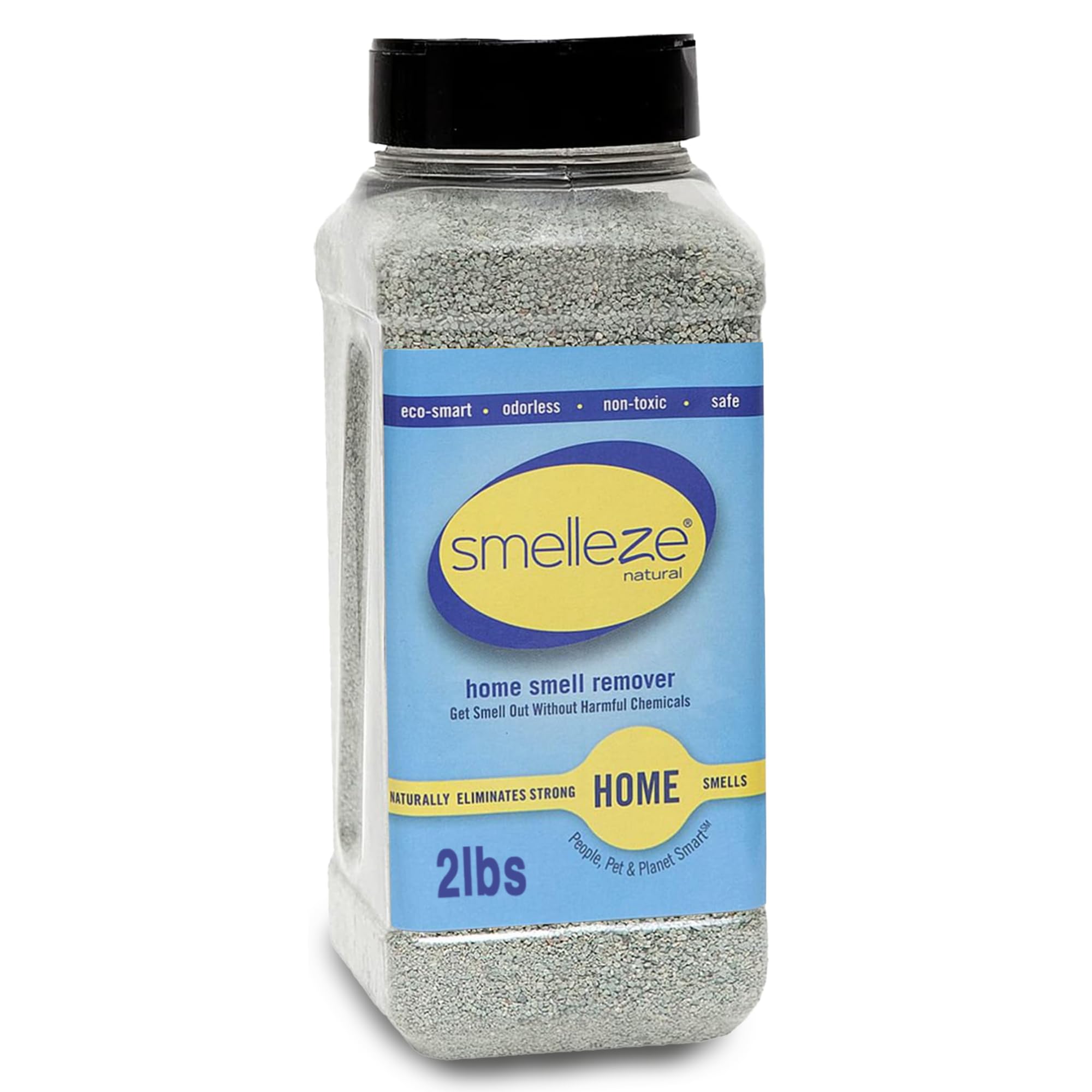 SMELLEZE Natural House Smell Deodorizer Granules - Natural Odor Eliminator for Home, Deodorizes Furniture, Drawers, Cabinets, Sofas, Mattresses, Carpets, Floors & more, 2 lb. Granules