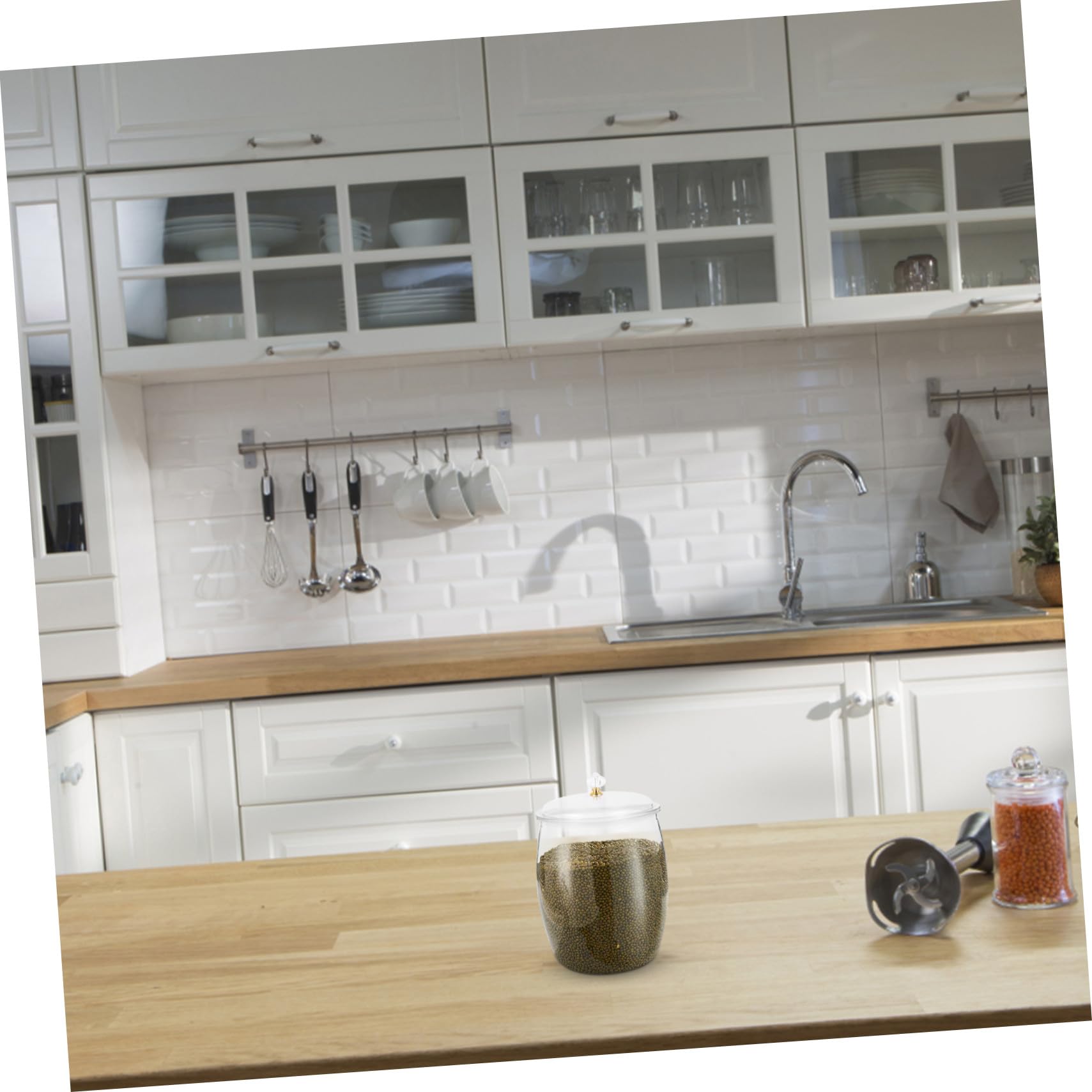Ipetboom Tarro de Almacenamiento Reutilizable Transparente para Fermentación y Conservación de Granos Jarra Hermética de Resistente para Kimchi y Uso Doméstico
