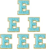 Vista 205 de 6 piezas de parches de letras de chenilla autoadhesivas, parches de letras preppy de 2 pulgadas para bolsos, ropa y sombreros, grandes pegatinas