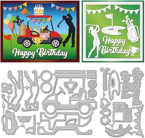 Miniatura 46 de GLOBLELAND Troqueles de corte de rugby para hacer tarjetas, troqueles de corte de fútbol para manualidades, álbumes de recortes, diario, papel