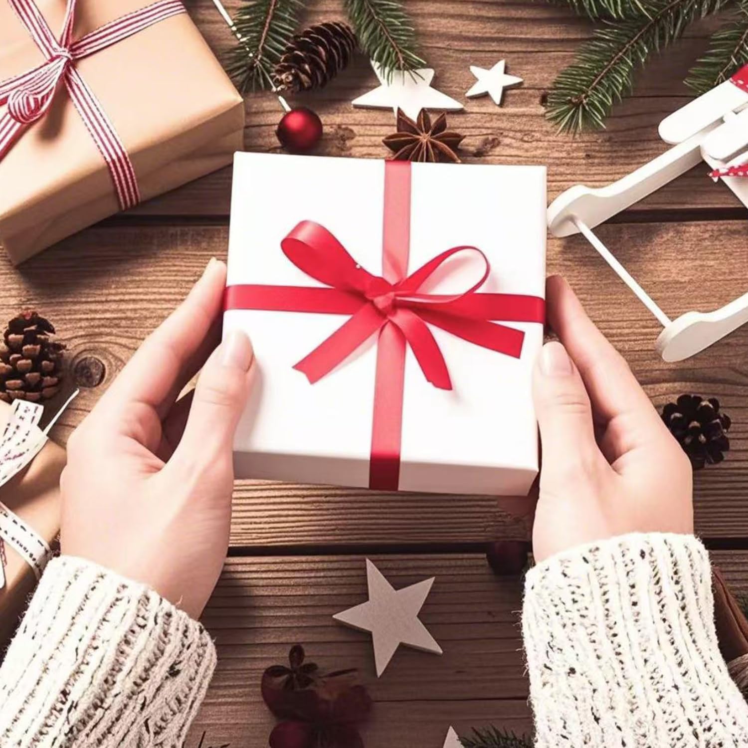 HOUPOUSEN 10 Pcs White Gift Boxes,3x3x3 inch Small Boxes with Lids for Wedding, Christmas, Holidays, Birthdays,Easy Assemble Boxes for Party Favor - Image 7