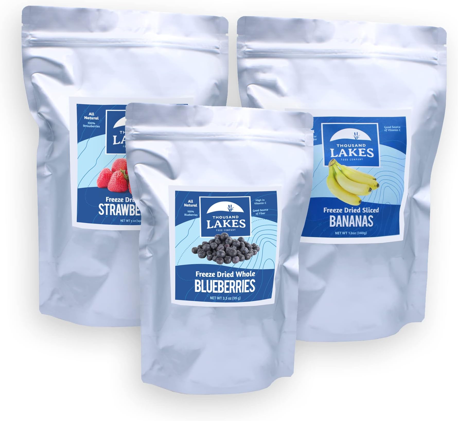 Amazon.com: Thousand Lakes Freeze Dried Fruit Bulk Bundle | 100% ...