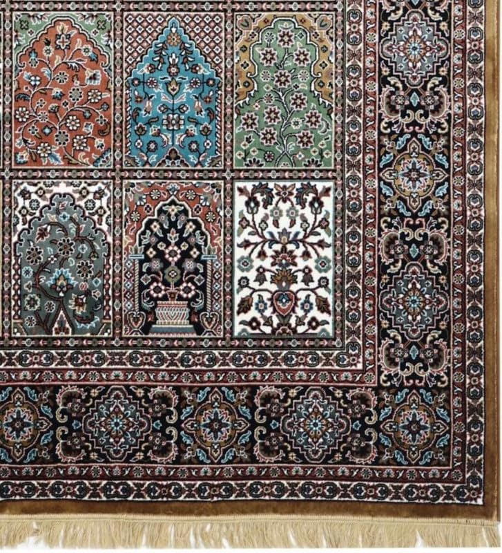 Image of Luxury Silk Carpet 5 x 7 FEET for Living Room or Bedroom, Made with Premium Silk, Perfect for Elegant Interiors Comfort and Timeless Design