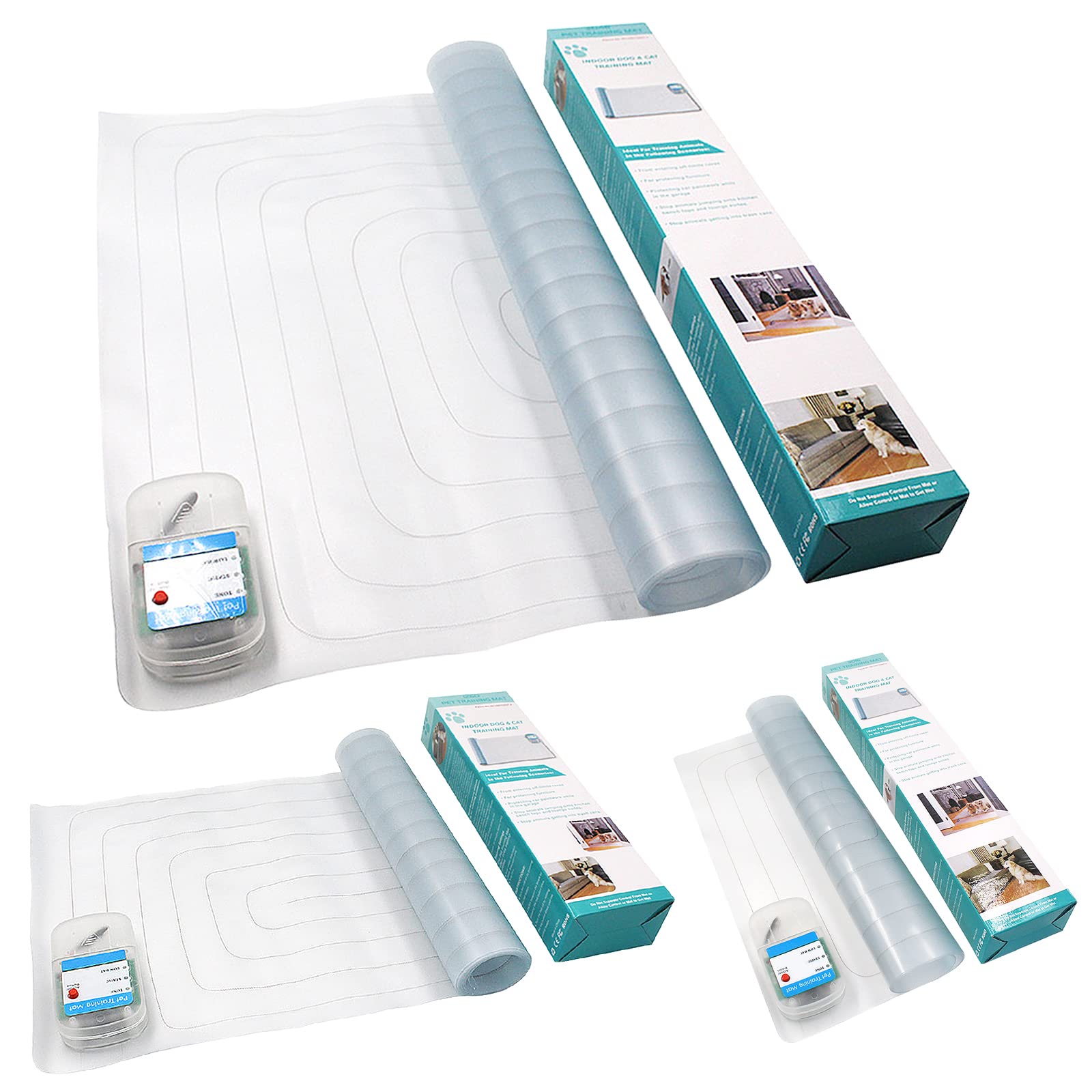 Alfombrilla de protección para mascotas, almohadilla de descarga eléctrica como repuesto para rejilla de espinas, almohadillas de entrenamiento para repeler mascotas(122 x 50,5 cm (20 x 48 pulgadas)