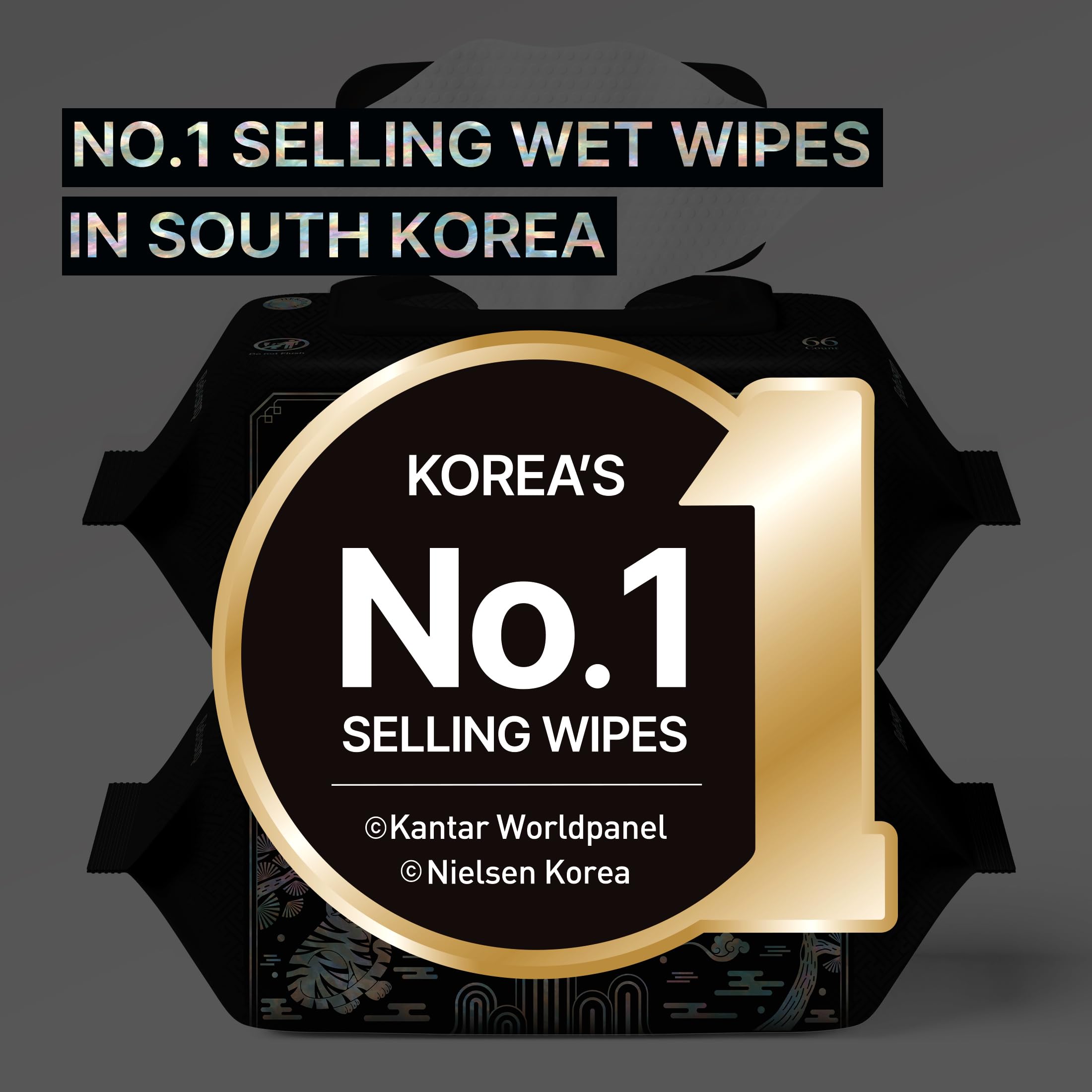 BEBESUP - Korea's #1 Black Edition – Hipoalergénico a base de agua, sin perfume, sin alcohol, ultra grueso, extractos de semillas orgánicas a base de plantas para pieles sensibles, 528 unidades (8