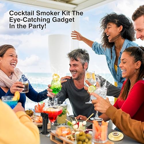 Miniatura 6 de Kit de ahumador de cóctel con antorcha, kit de ahumador de bebida a la antigua, kit de ahumador de whisky, kit de ahumador de bourbon, regalos para