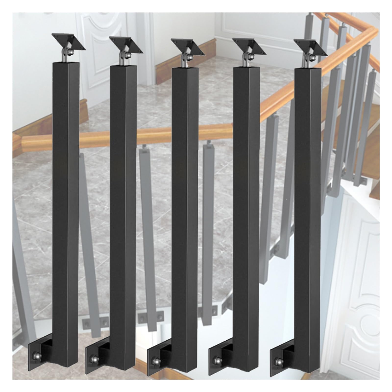 Balustres métalliques pour sécuriser escalier et balcon avec support 270°