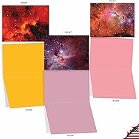 Vista 20 de The Best Card Company 20 Assorted Blank Notes Bulk Box Set 4 x 5.12 Inch with Envelopes (10 Designs, 2 Each) Bold Bouquets AM10345OCB-B2x10