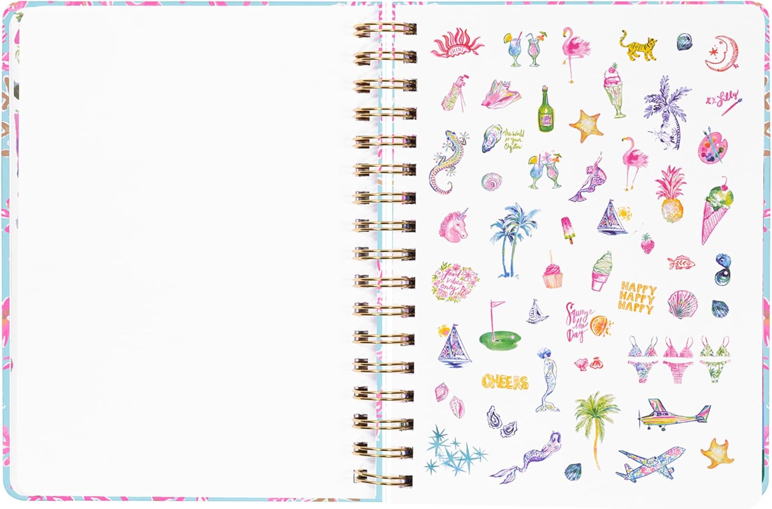 Lilly Pulitzer Large Monthly Planner August 2025 - December 2026, Monthly Agenda & Calendar, Stickers, Pockets, & Spiral Binding (Royal Coral)
