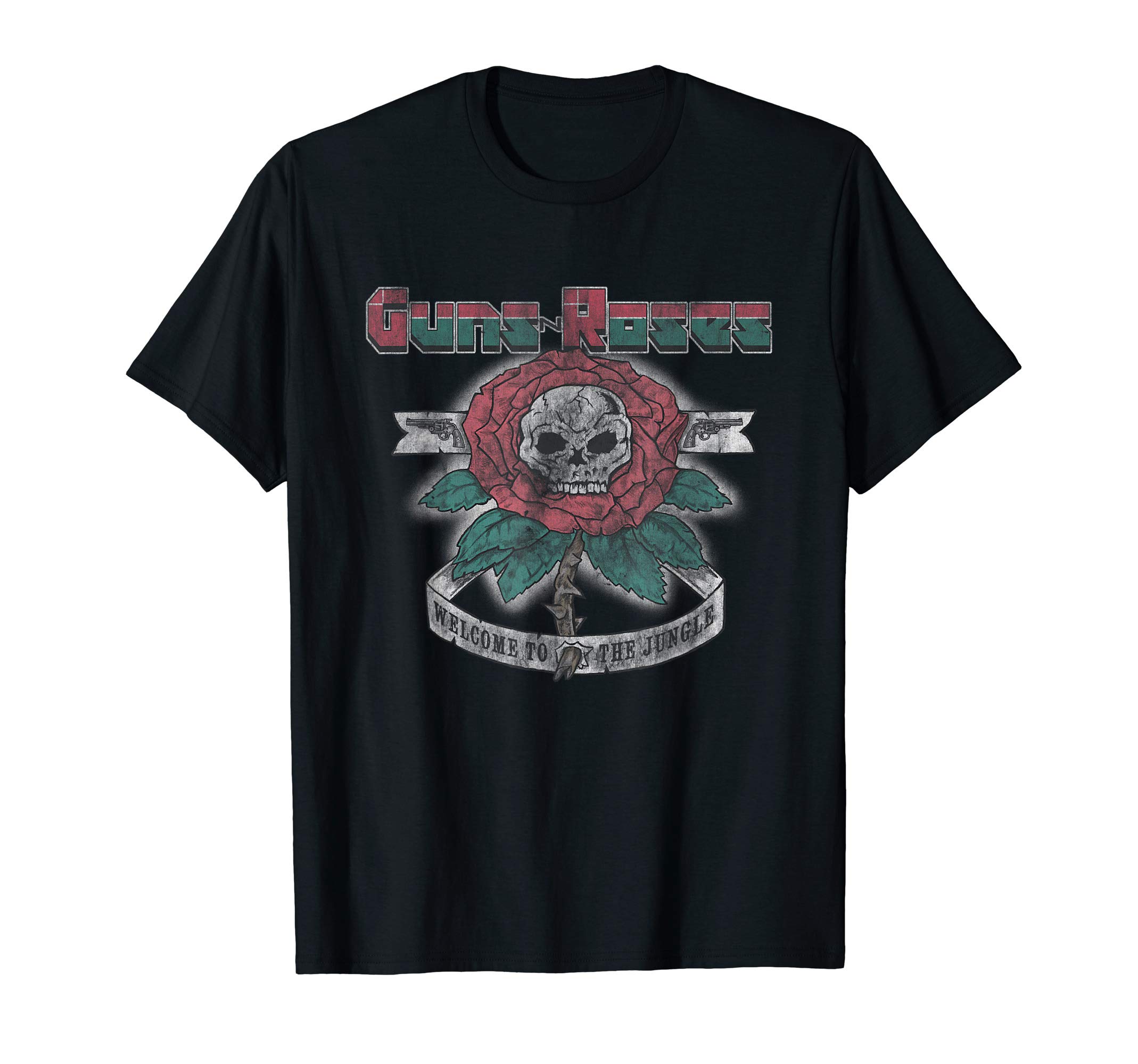 Guns N' RosesOfficial 1987 Welcome To The Jungle T-ShirtOEKO-TEX STANDARD 100