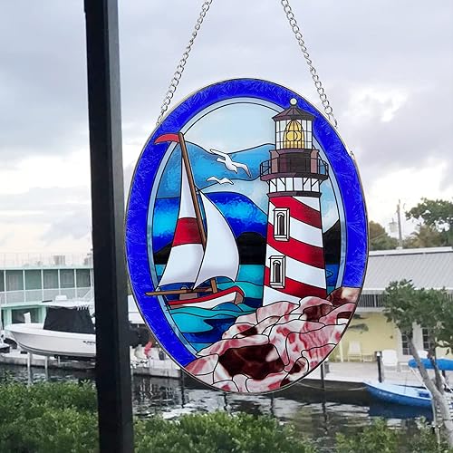 Miniatura 8 de Colgantes de ventana de cristal de colibrí, atrapasoles para ventana, colibrí y flores, adorno colgante de panel de vidrieras, decoración del hogar