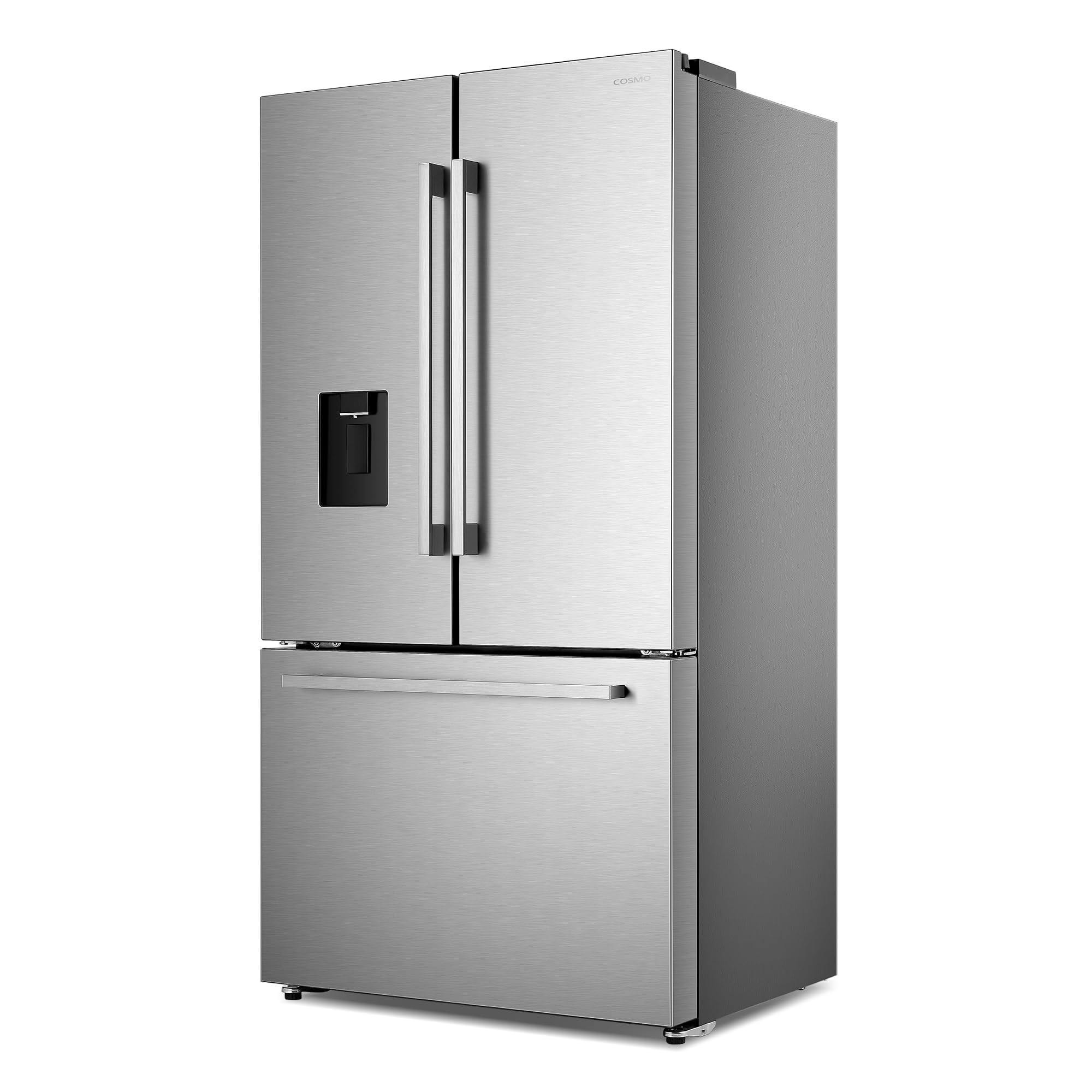 Cosmo Cos-Fdr223gwss 36 In. Lumin Collection 22.4 Cu. Ft. Counter Depth French Door Refrigerator, Water Dispenser, Ice Maker, Stainless Steel on Fridge.com - View 5