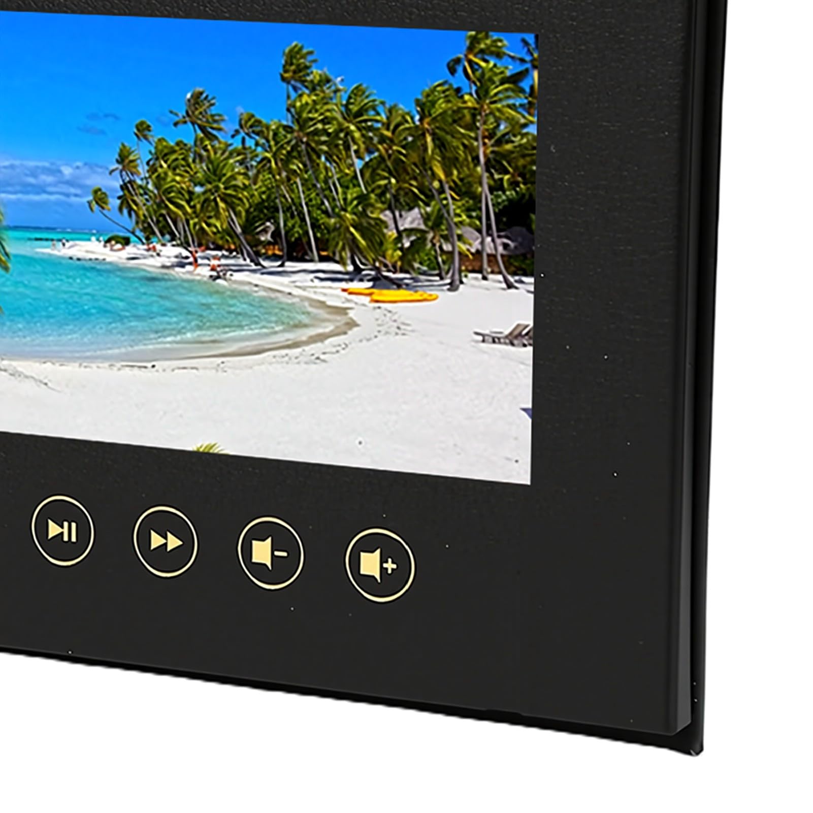 Anpassbare 7-Zoll-Videogrußkarte, Elektronische A5-Videobroschüre mit 1500-mAh-Akku, Typ-C-Schnittstelle, 720P-Wiedergabe für Hochzeit, Geburtstag, Werbung