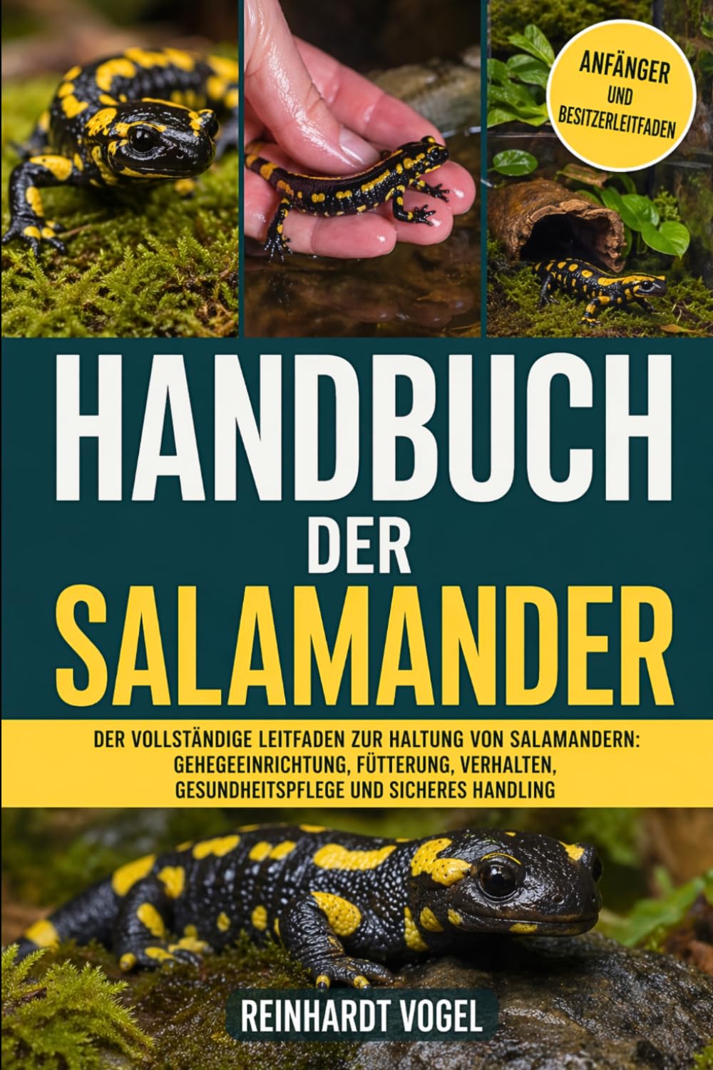 HANDBUCH DER SALAMANDER: Der vollständige Leitfaden zur Haltung von Salamandern: Gehegeeinrichtung, Fütterung, Verhalten, Gesundheitspflege und sicheres Handling