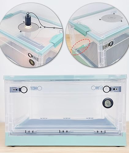 Incubadora para cachorros con tubo de calefacción y oxígeno para gatitos recién nacidos, conejos, pollitos y todos los bichos, con lámpara de calor,