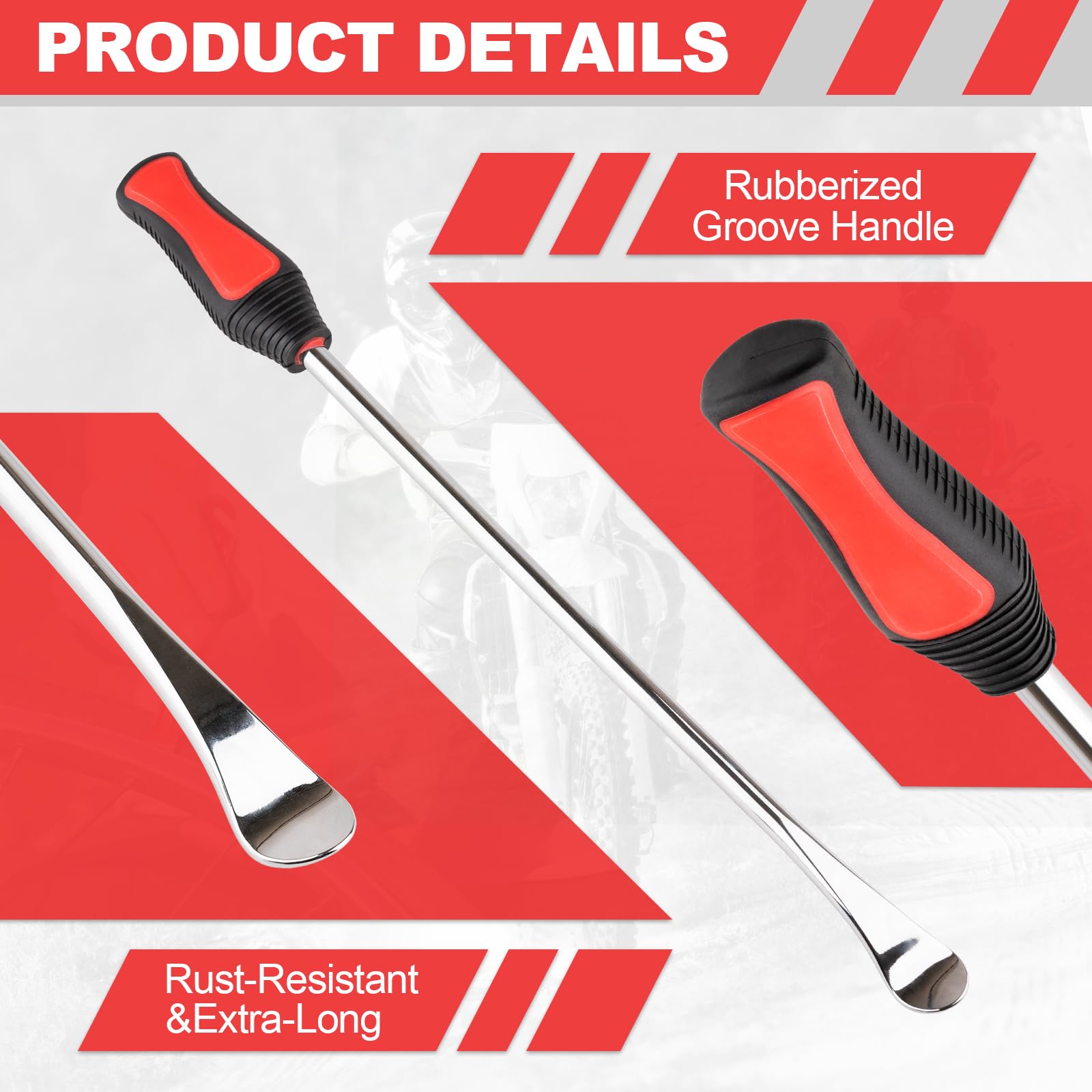 15 Tire Spoons Kit Tire Changing Tool for Motorcycles Dirt Bikes Lawn Mowers and More 29PCS Tire Removal — view 4