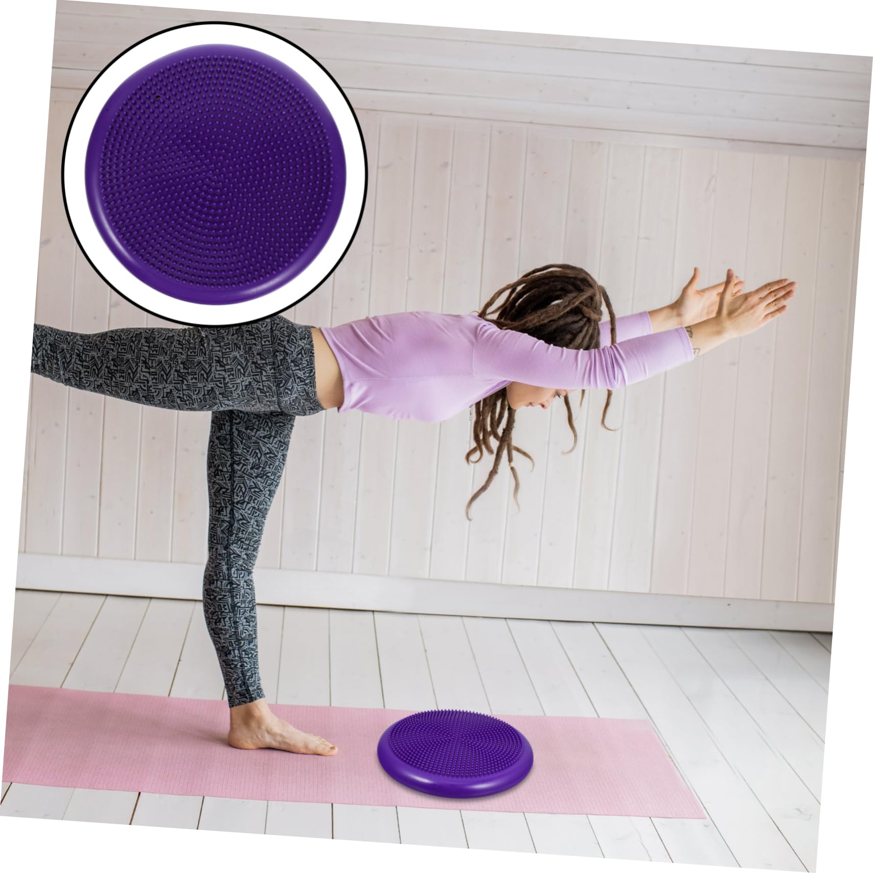 Cuscino Gonfiabile Balance Disc in Pvc Pompa Manuale | Seduta Ergonomica per Ragazzo Ragazza, Supporto per Equilibrio e Postura, Accessorio per Allenamento Domestico