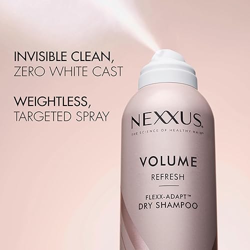 Miniatura 5 de Nexxus Champú seco refrescante para volumen del cabello, niebla para el cabello, champú sin perfume sin peso en espray 5 oz