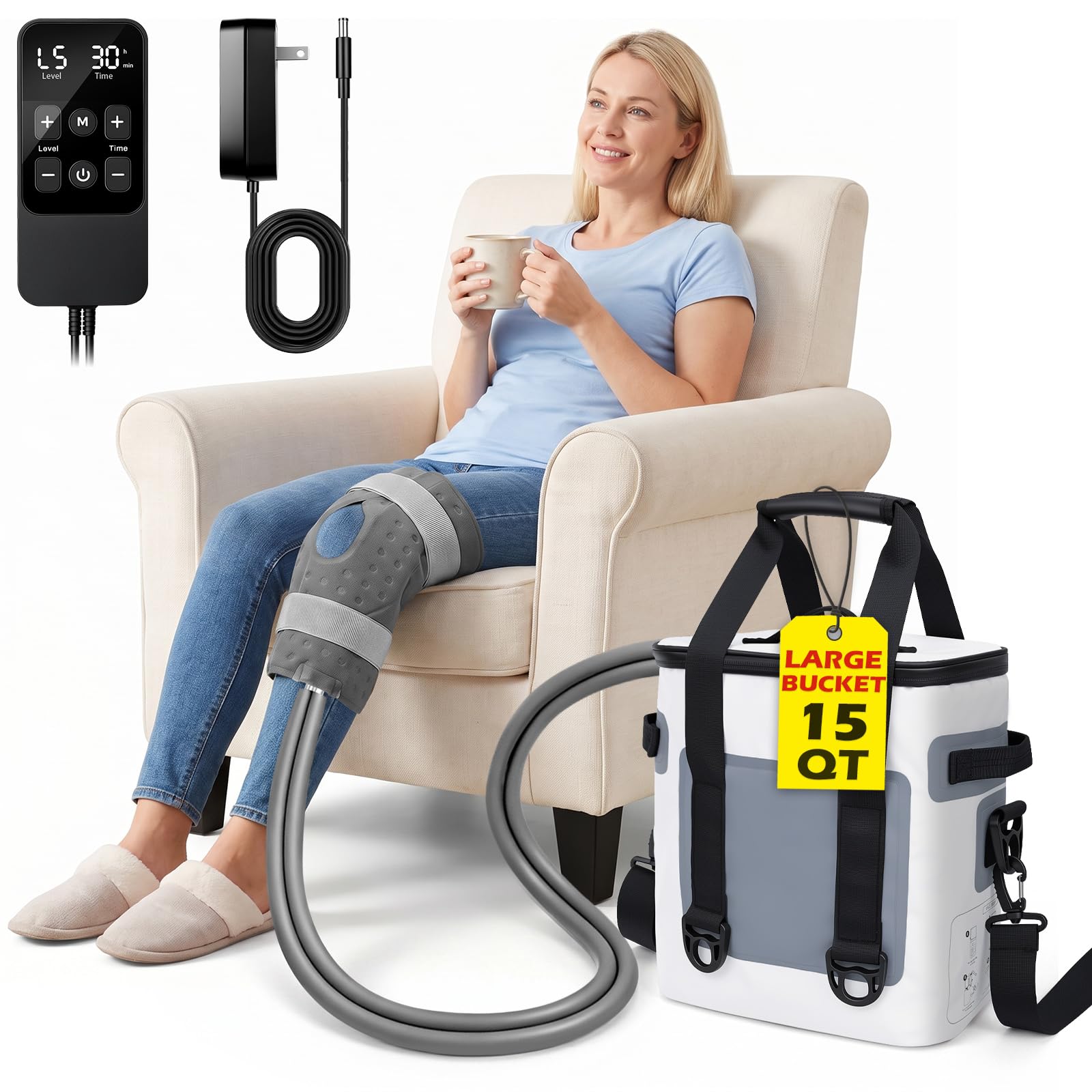 Photo 1 of CSIHOP Cold Therapy Machine, 15QT Portable Ice Machine