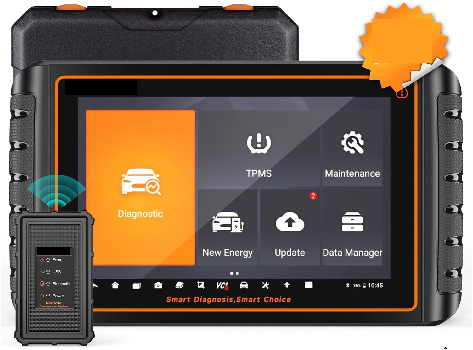 Car Diagnostic Tools Auto OBD2 OBD Scanner ECU Coding Active Test Code Reader OBD 2 Scanner