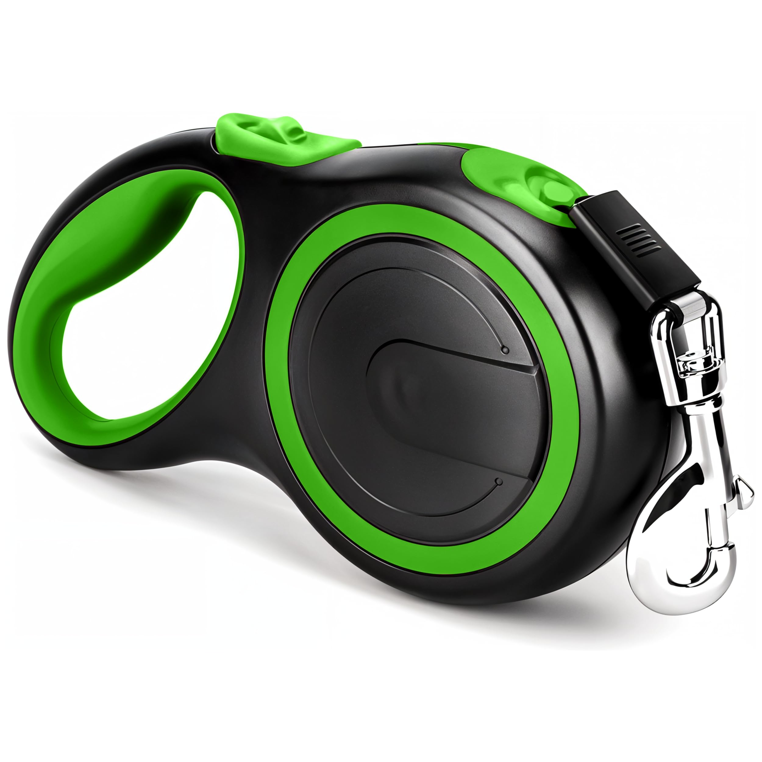 Retractable & Extendable Dog Lead/Leash, 8m Extra Long for Medium to Large Breeds Up to 110 lbs (50 kg) (Green)