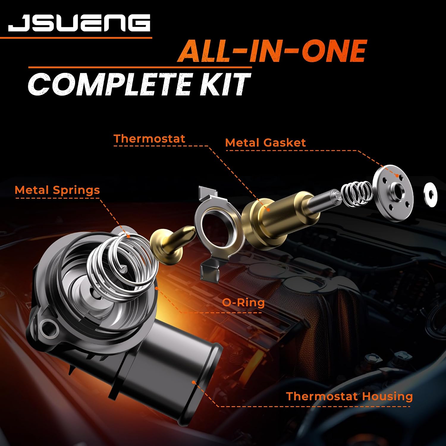 Engine Coolant Thermostat Housing Assembly