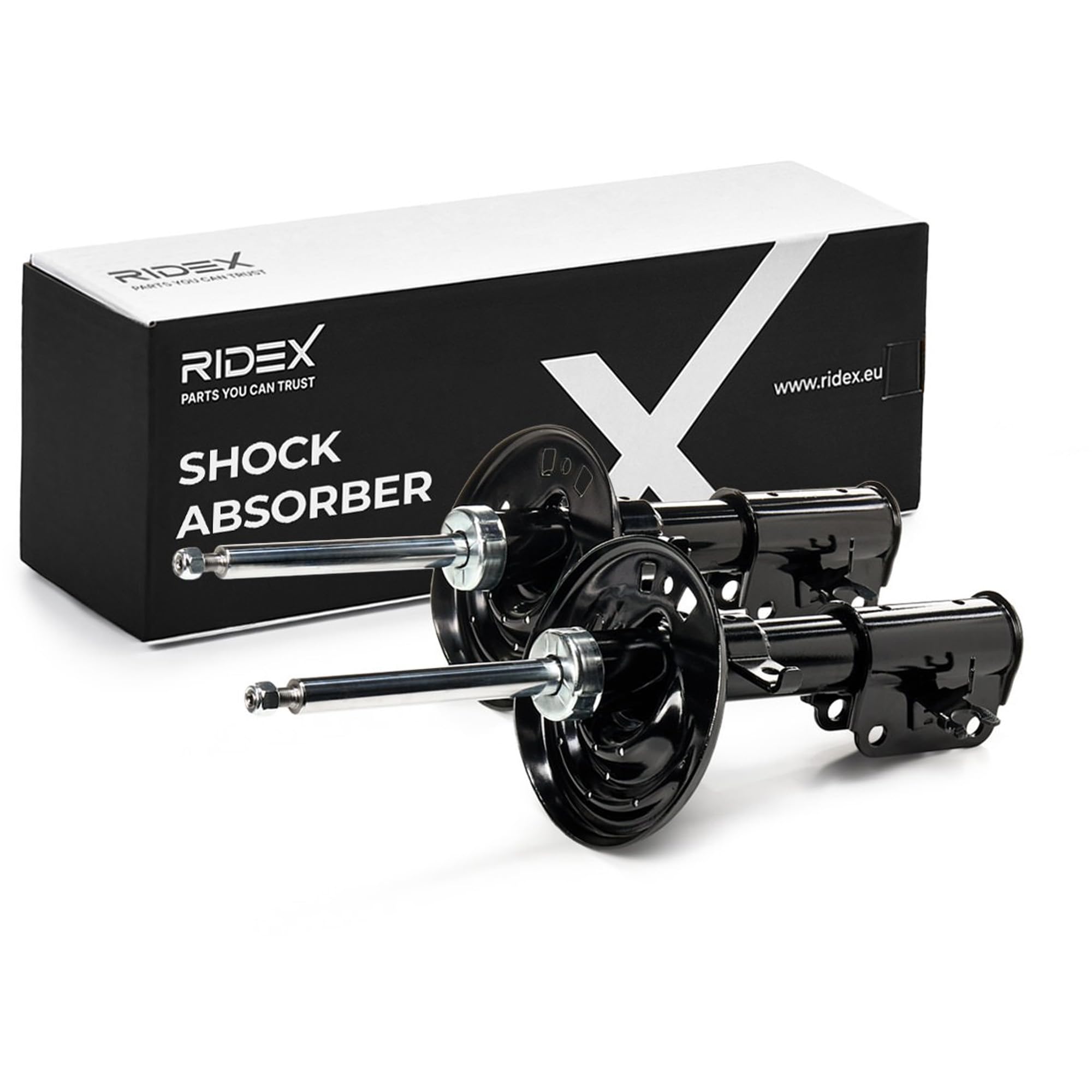 RIDEX 2x Amortisseur Avant Pression de gaz Compatible avec RENAULT Laguna 3 5 portes BT, BT0/1 Laguna 3 Grandtour KT, KT0/1 Laguna 3 Coupé DT, DT0/1